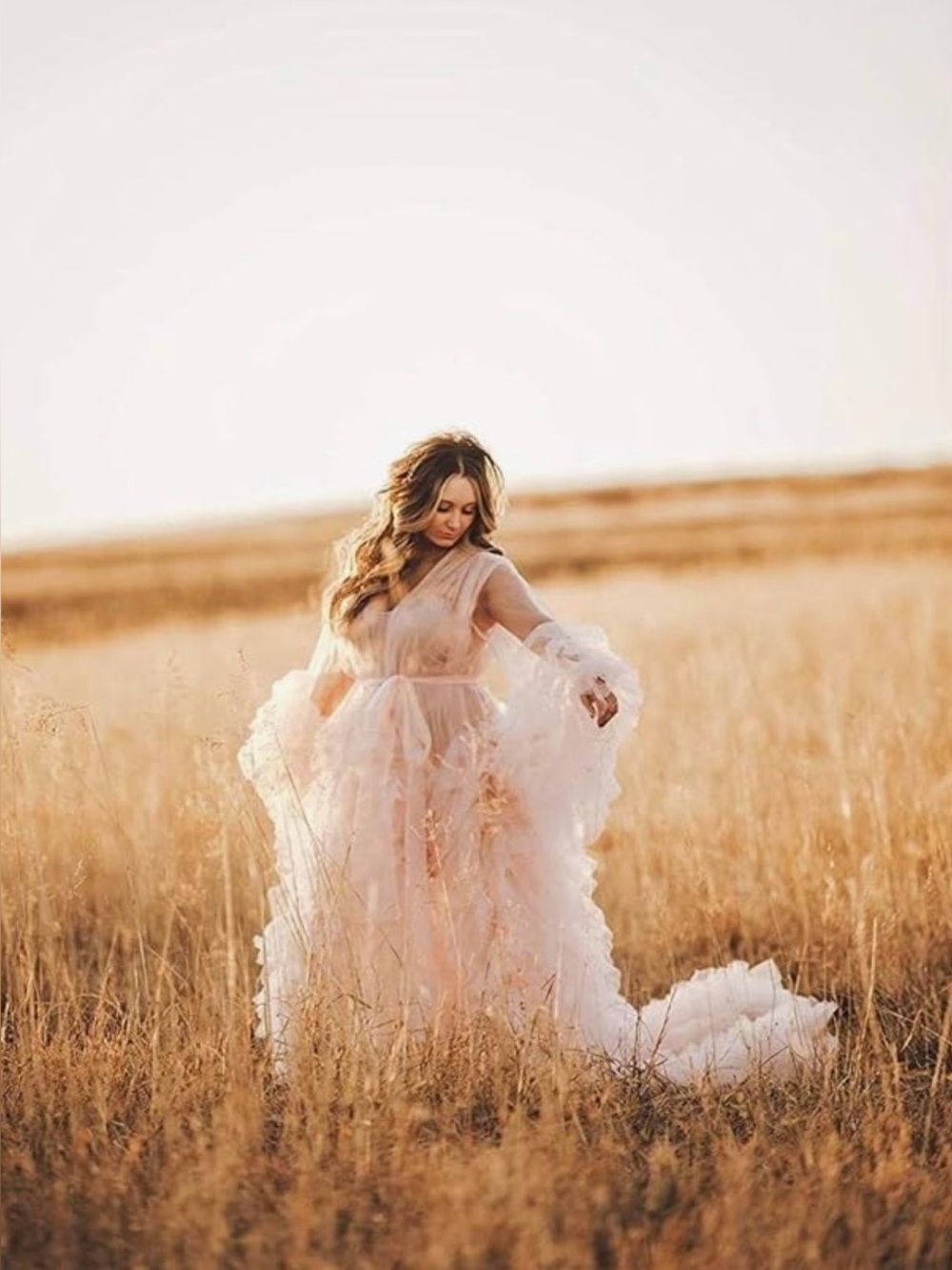 Pink Tulle Robe and Matching Bodysuit - Like New